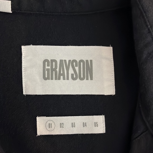 Anthropology Grayson The Hero Navy cotton shirt size 1 - Picture 11 of 12